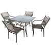 INSTYLE OUTDOOR 5 Piece Steel Sling Oxford Dining Set