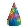 8 Pack Birthday Party Hats, with Balloon design