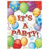 8 Pack Birthday Balloon Invitations