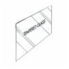 REGAL IDEAS 35-7/8" x 66" x 6mm Tempered Glass, for Aluminum Railing