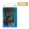 BUILDER'S HARDWARE 4 Piece Black Gate Hardware Kit