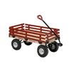 20" x 38" Red Wooden Childrens Wagon, with Rails