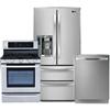 LG 24.7 Cu. Ft. Refigerator with 5.4 Cu. Ft. Gas Range and Dishwasher