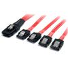 StarTech 50 cm Serial Attached SCSI SAS Cable - SFF-8087 to 4x Latching SATA (SAS8087S450)