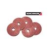 BENCHMARK 5 Pack 80 Grit 4-1/2" x 7/8" Fibre Discs