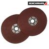 BENCHMARK 100 Grit 4-1/2" x 7/8" Resin Fibre Locking Discs