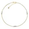 Two-tone Double Strand Anklet