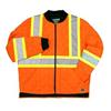 WORK KING 2XL Fluorescent Orange Safety Quilted Jacket