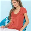 Jessica Weekend(TM/MC) Pleated-front Batwing Tee