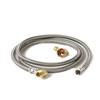 6' Stainless Steel Universal Dishwasher Supply Line Fill Hose with fittings
