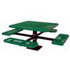 UltraSite 46 inch Commercial Square Table, Surface Mount- Green