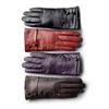 Stylish Button Decal Leather Gloves