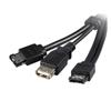 Startech eSATA To eSATA Male/ USB Female Cable (ESATAUSBBO3)