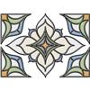 BREWSTER Stain Glass Applique with Caming Lines