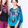 Girl Confidential(TM/MC) Sublimation Poncho Top With Necklace