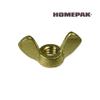 HOME PAK 4 Pack #10-24 Brass Wing Nut