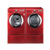 LG 4.1 Cu. Ft. Front Load Steam Washer and 7.3 Cu. Ft. Electric Steam Dryer - Wild Cherry