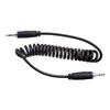 Dynex 4' 3.5mm Coiled Stereo Audio Cable (DX-DCAUX) - Black