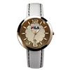 Fila Casual Womens Watch (38-012-003) - White Band / Rose Gold Dial