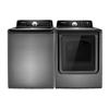 Samsung 5.4 Cu. Ft. Top Load HE Washer with Heater and 7.3 Steam Dryer - Stainless Platinum