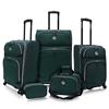 Beverly Hills Country Club 5-Piece Luggage Set (BH2200E) - Green