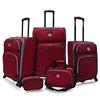 Beverly Hills Country Club 5-Piece Luggage Set (BH2200R) - Red