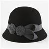 JESSICA®/MD Ladies Ribbon Rosette Cloche Hat
