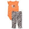 Carter's® Girls' Zebra Stripe Pant Set-Infant/Toddler