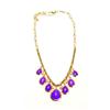 JESSICA®/MD Box Chain Necklace with Lavender Teardrops