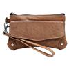 Ashlin Catarine Leather Wristlet Wallet Pouch (B9100-18-08) - Brown