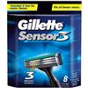 Gillette Sensor3 Cartridge (47400120969) - 8 Pack