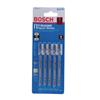 Bosch 4" Jig Saw Blade For Aluminum (T227D) - 5 Pack