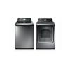 Samsung® 5.2 cu. Ft. HE Top-Load Washer & 7.3 cu. Ft. Electric Dryer - Stainless Platinum