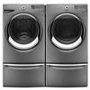 Whirlpool® 5.0 cu. Ft. Front-Load Washer & 7.4 cu. Ft. Steam Gas Dryer - Chrome
