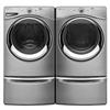 Whirlpool® 5.0 cu. Ft. Front-Load Steam Washer & 7.4 cu. Ft. Steam Electric Dryer - Diamond Steel