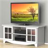 Alpha White 56-in. Television Stand with Open Storage