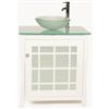 Bionic White Panache Bath Vanity with Frosted Glass Set - 31 Inch