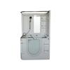 Steam Planet Heated Air Jet Walk-In Bathtub With Surround, Thermostatic Controls & Outward-Openin...
