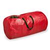 Honey-Can-Do International Tree Storage Bag: Red with green handles