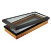 Columbia Skylights Venting Manual Wood Deck Mount LoE3 Clear Glass Skylight 21.25 Inch x 44.75 Inch