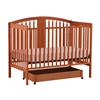 Stork Craft Hollie 4-In-1 Fixed Side Convertible Crib (04550-65L) - Oak