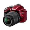 Nikon D3200 w/ AF-S 18-55mm VR Lens (Red) 
- 24.2 MP 
- ISO 100-12800 (HS mode) 
- Shutter Speed...