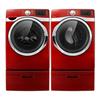 Samsung® 5.0 cu. Ft. Steam Front-Load Washer & 7.5 cu. Ft. Electric Dryer - Tango Red