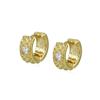 Tradition®/MD Gold Plated Brass Huggie Earrings