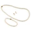 7 - 8 mm White Cultured Freshwater Pearl 3-pc. Set