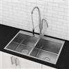 Ancona Master Series Thin Edge Top-mount Double Bowl Kitchen Sink