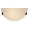 Illumine Providence 1 Light Bronze Incandescent Wall Sconce with Honey Alabaster Glass