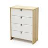 South Shore Cookie 4 Drawer Chest Champagne & White