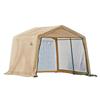 ShelterLogic 10 x 10 x 8 Feet Storage Shed, Peak Style - Sandstone Cover