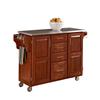Create a Cart Large Cottage Oak Create A Cart With Stainless Top